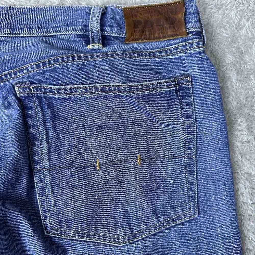 VTG Polo Ralph Lauren Men's 40x30 Medium Wash Denim Jeans Classic Fit‎ Workwear